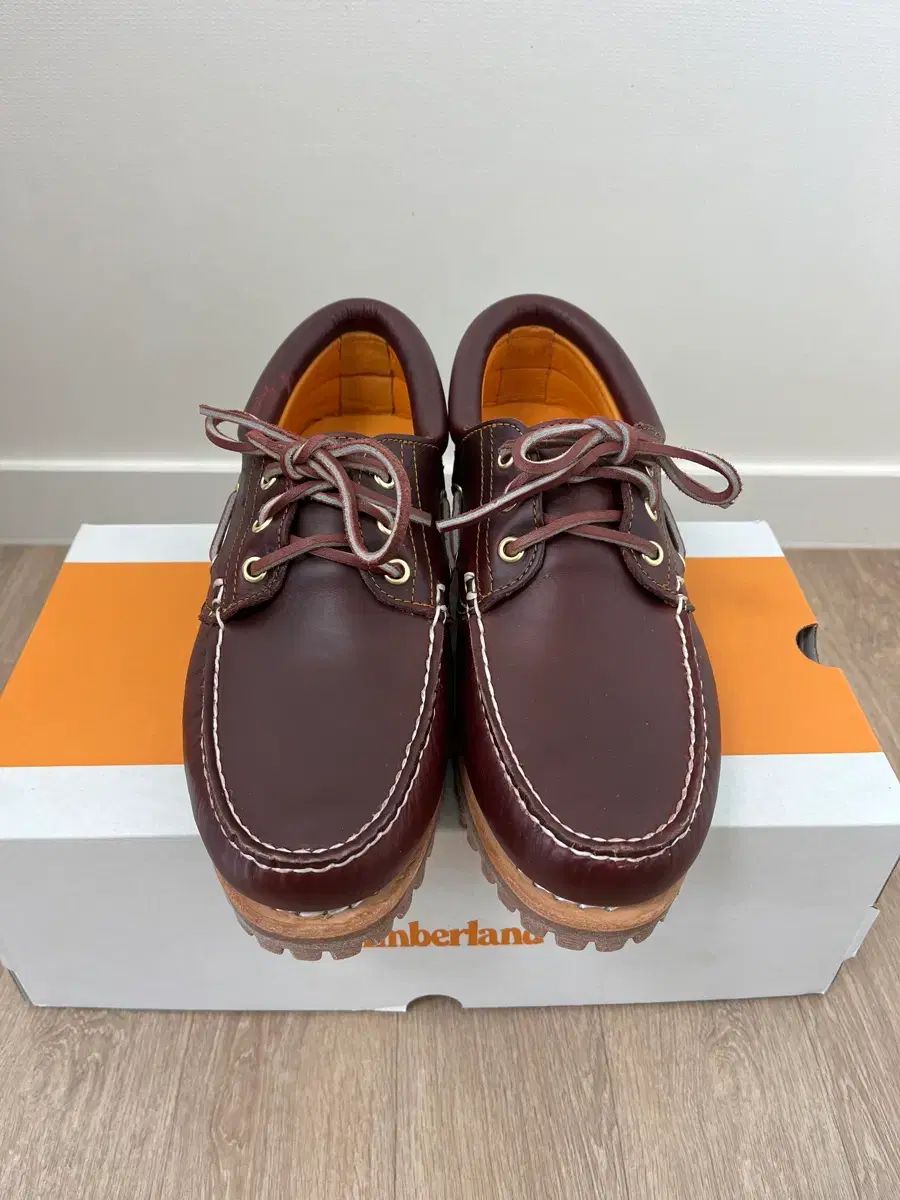 Timberland ティンバーランド ボートシューズ 3アイ バーガンディ 260
