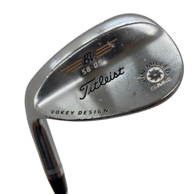 中古】 タイトリスト VOKEY SPIN MILLED SM4 ツアークロム 58°/09