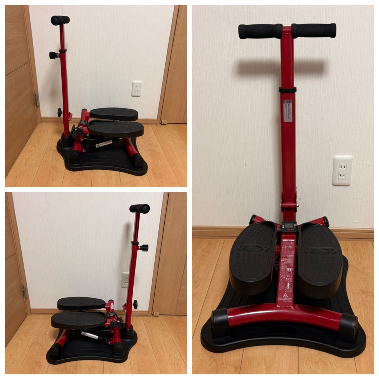 m*u様 NICE DAY エクササイズマシン レッド ナイスデイ NICE DAY 健康ステッパー トレーニング・エクササイズ