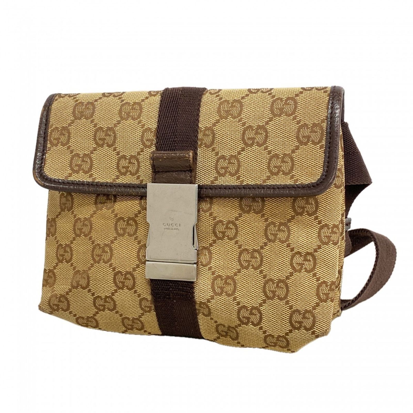 グッチ(Gucci) グッチ バッグ・ウエストバッグ GGキャンバス 131236 キャンバス ベージュ ブラウン レディース