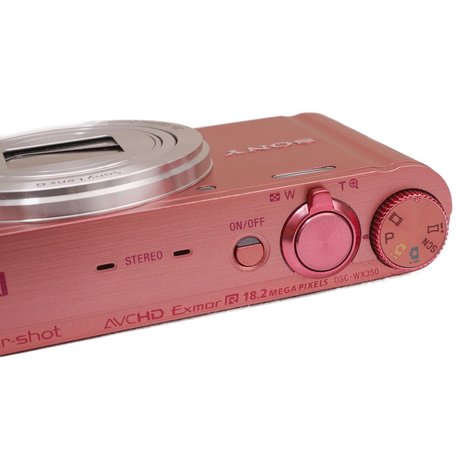 動作品】SONY デジカメ CyberShot DSC-WX350 ピンク 美品 バッテリー 