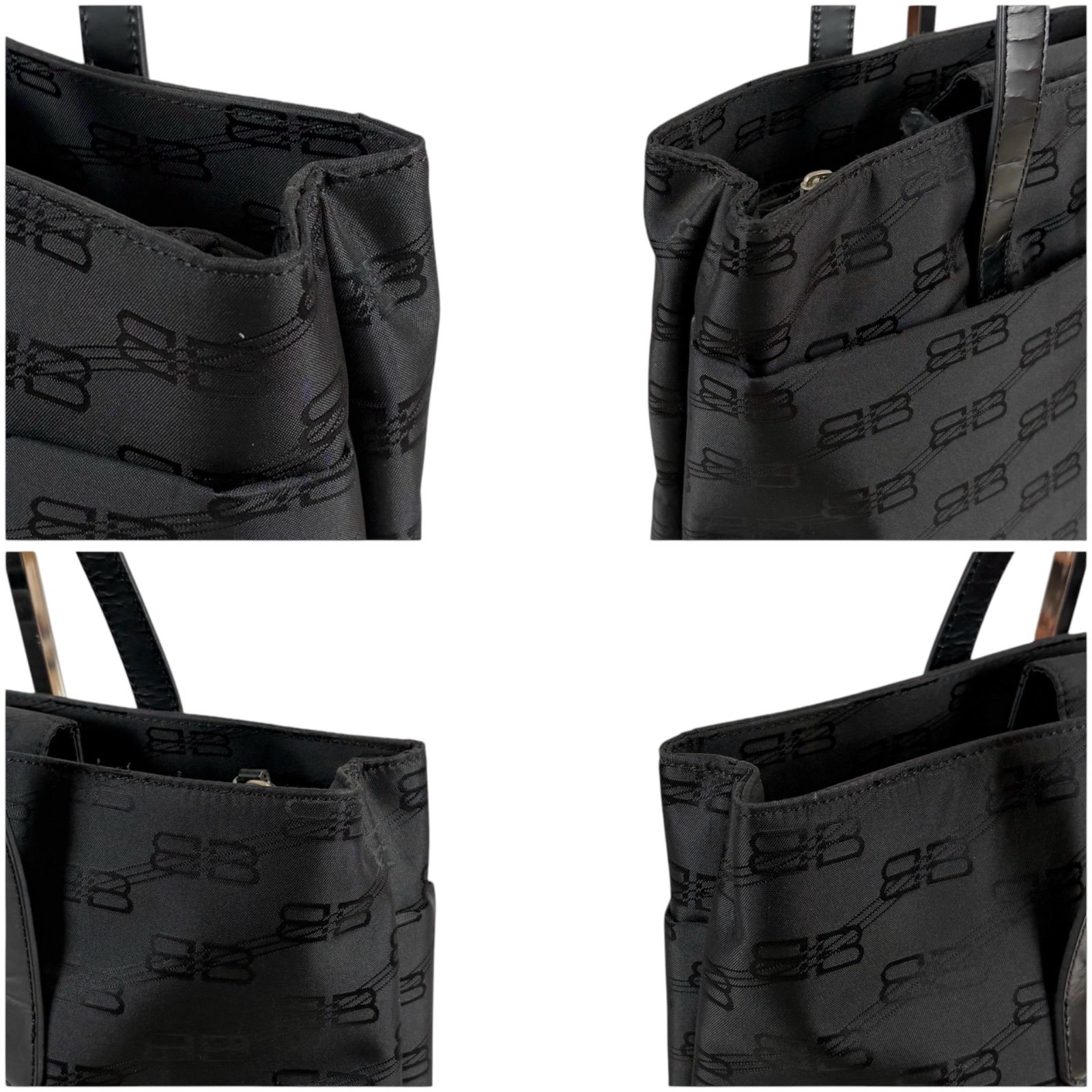 バレンシアガ BALENCIAGA BBロゴ トートバッグ ナイロンキャンバス