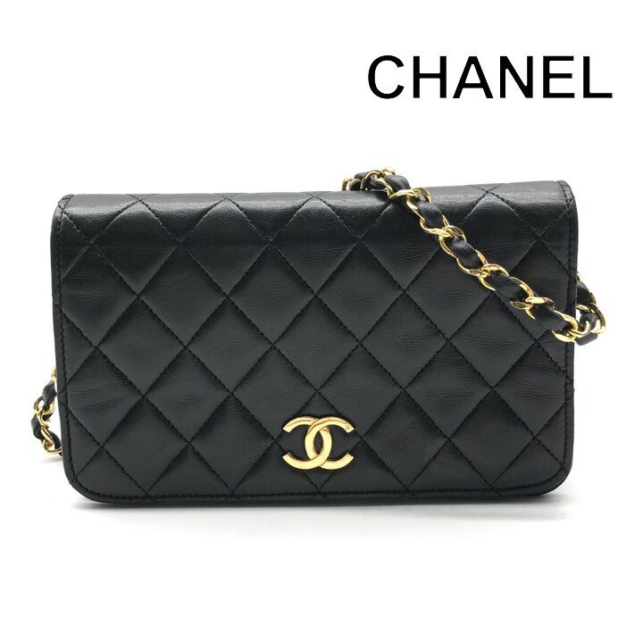 良品 CHANEL シャネル ココマーク ミニマトラッセ ラムスキン プッシュ