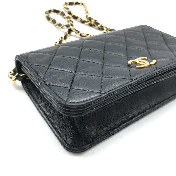 良品 CHANEL シャネル ココマーク ミニマトラッセ ラムスキン プッシュ