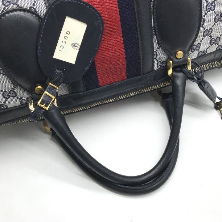 GUCCI グッチ オールドグッチ シェリーライン GGキャンバス ボストン