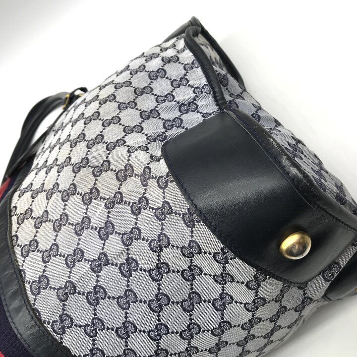 GUCCI グッチ オールドグッチ シェリーライン GGキャンバス ボストン