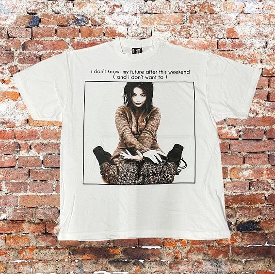 ビョーク tシャツ Stussy Bjork ビョーク Tシャツ L 白 ホワイト