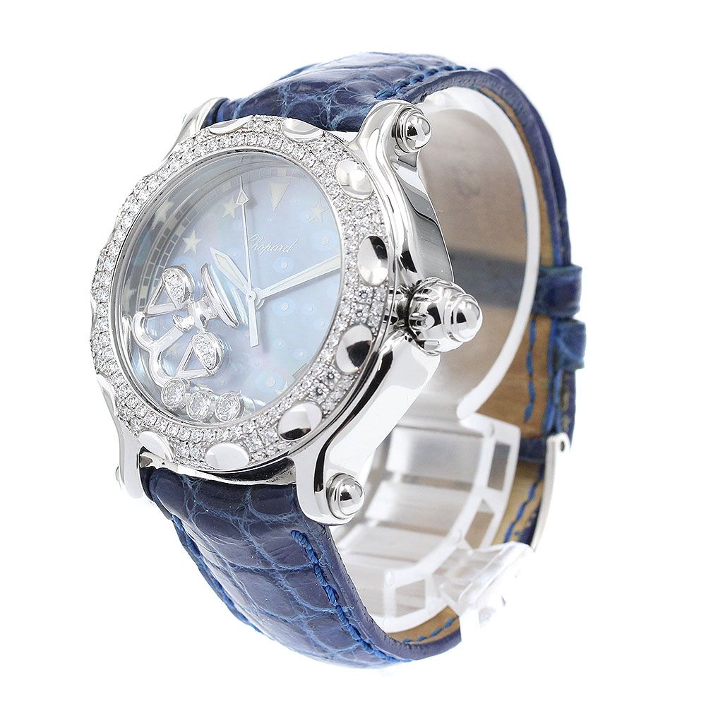 ショパール Chopard 28/8433 8347 ハッピースポーツ ゾディアック リーブラ ダイヤベゼル クォーツ メンズ 箱付き_959874 ショパール Chopard 28/8433 8347 ハッピースポーツ ゾディアック
