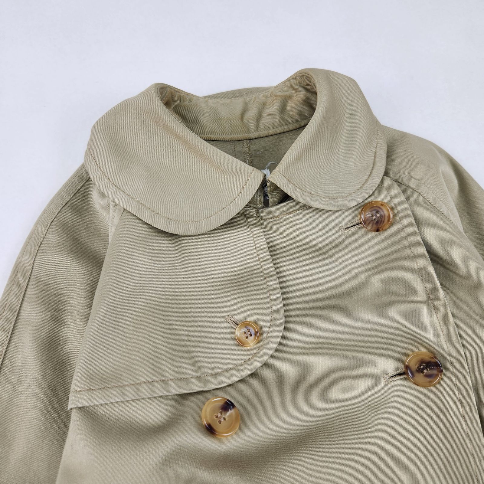 希少✨ COMME des GARCONS トレンチコートベージュ 丸襟 COMME des GARCONS トレンチコート 希少 robe de chambre