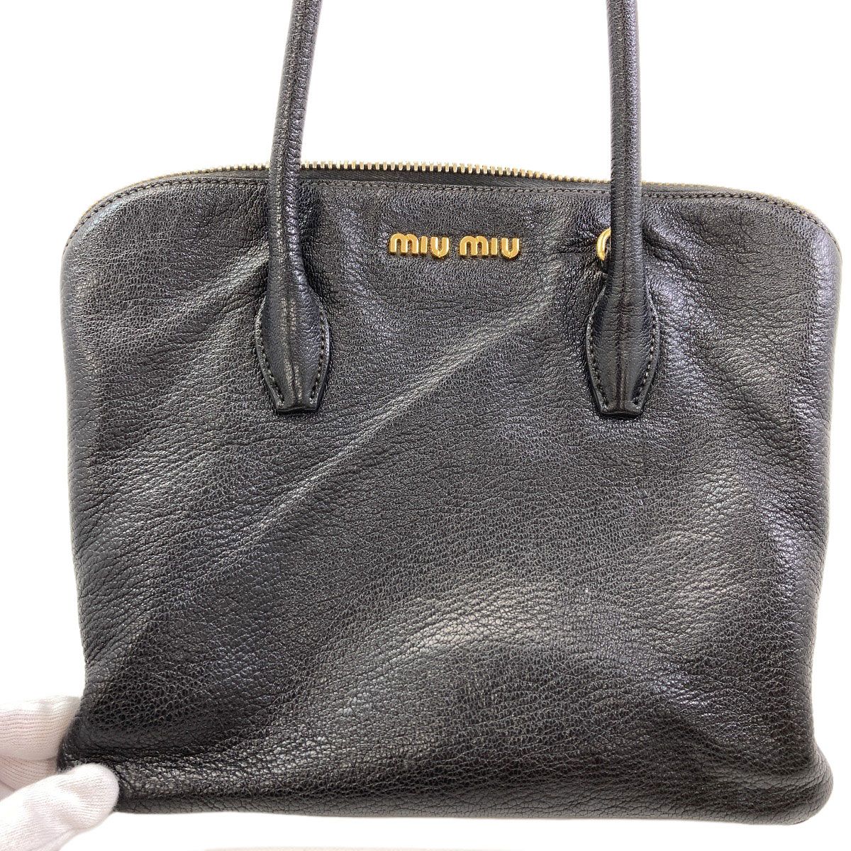 MIUMIU ミュウミュウ 2WAY ハンドバッグ レザー レディース [中古 
