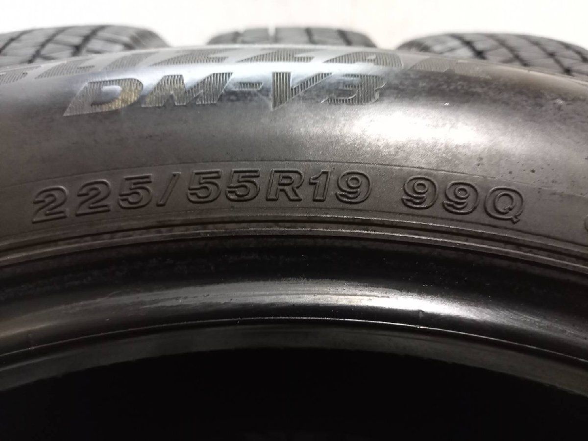 BS BRIDGESTONE BLIZZAK DM-V3 225/55R19 19インチ スタッドレス 4本 バリ溝 ハリアー T32エクストレイル CX-5/CX-8等　(KTP065)