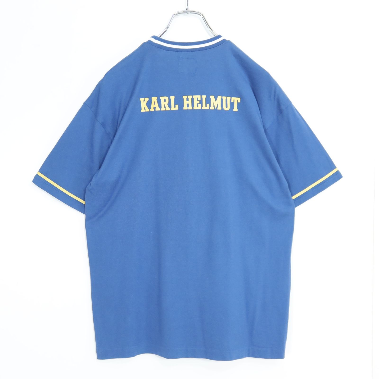 カールヘルム☆トロピカル♪半袖Tシャツ ブルー系 パイナップル 
