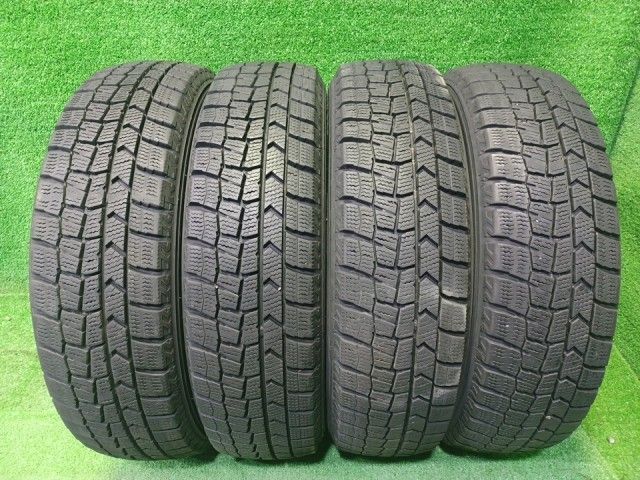 DUNLOP スタッドレス ダンロップ ウィンターマックスWM02 155/65R14 4本 2本6ミリ 2本7ミリ