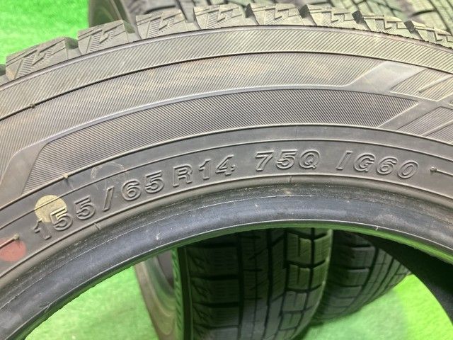YOKOHAMA スタッドレス ヨコハマ アイスガードIG60 155/65R14 4本 7ミリ 2本2021年