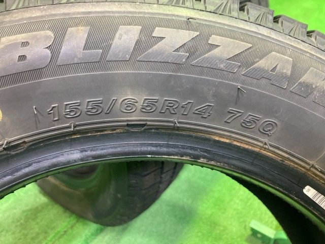 BRIDGESTONE スタッドレス ブリヂストン ブリザックVRX3 155/65R14 4本 6ミリ 2023年