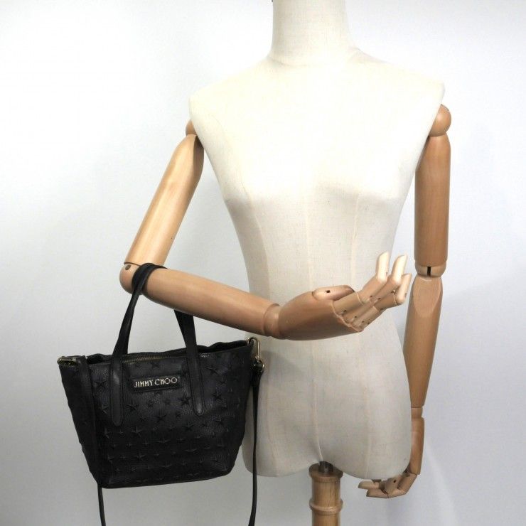 JIMMY CHOO MINISARA ミニサラ ゴールド 2WAYバッグ JIMMY CHOO（ジミーチュウ）MINISARA ミニサラ 2WAYハンドバッグ