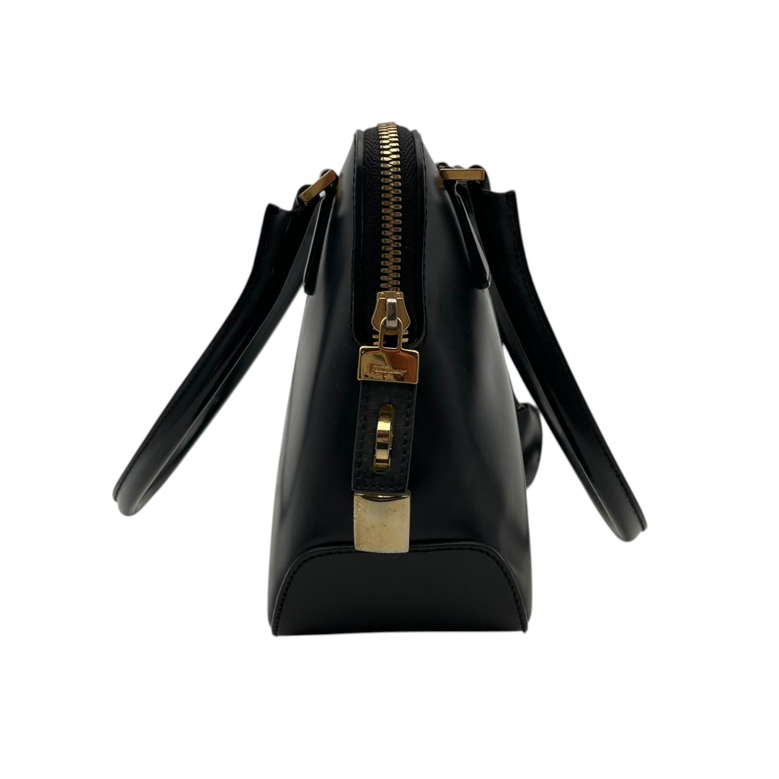 Salvatore Ferragamo フェラガモ ガンチーニ ハンドバッグ レザー 