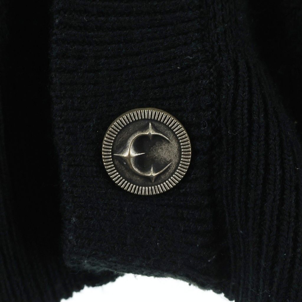 THUG CLUB (サグクラブ) 25AW TC BONE KNIT CARDIGAN フロントロゴ