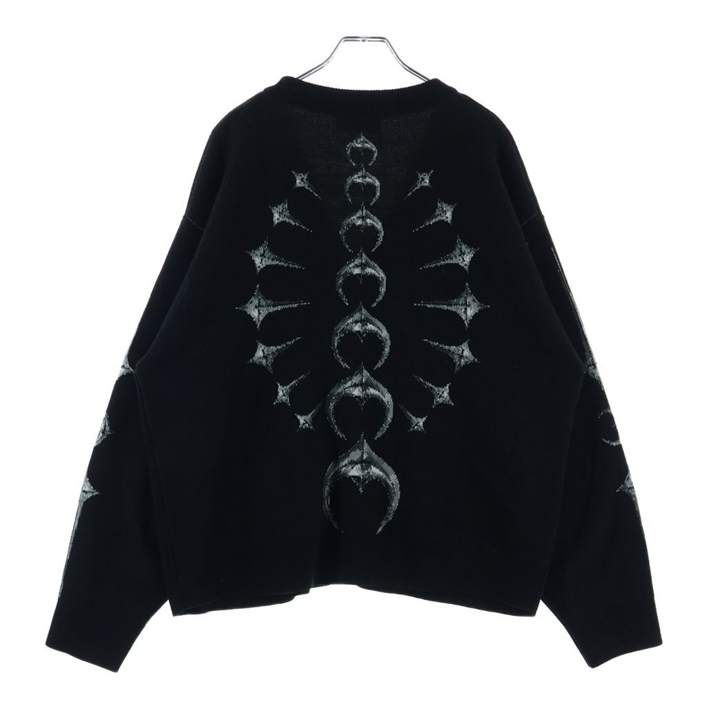 THUG CLUB (サグクラブ) 25AW TC BONE KNIT CARDIGAN フロントロゴ