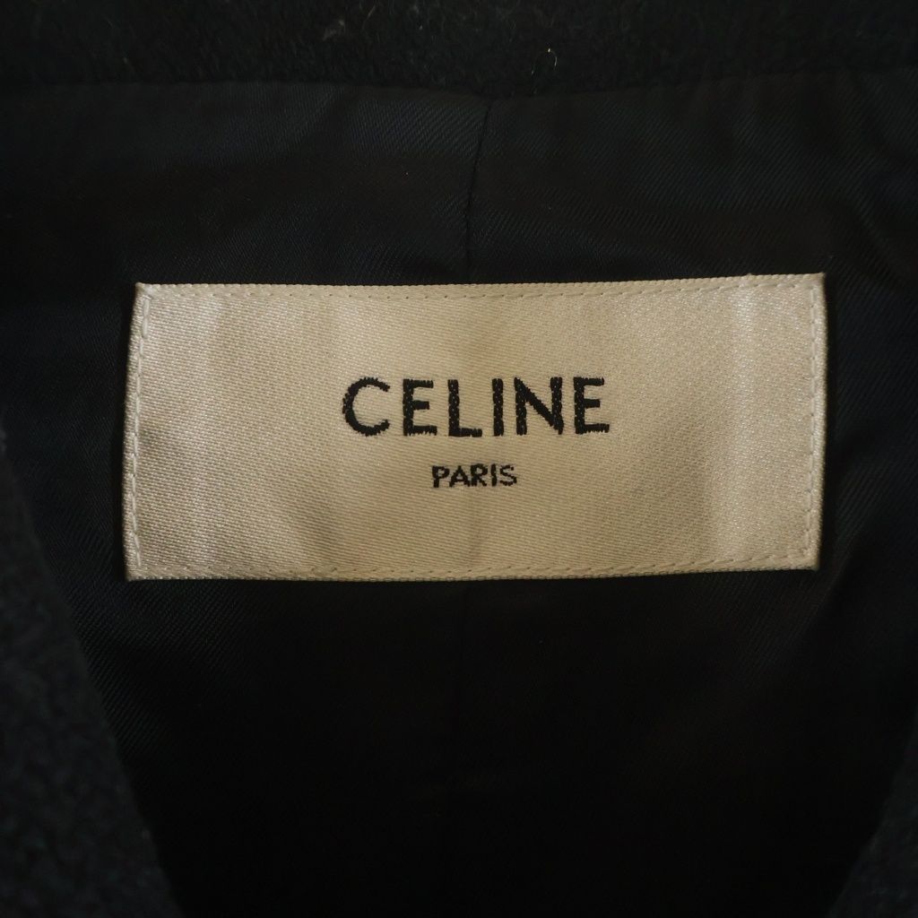 CELINE (セリーヌ) テディジャケット 羊革切替スタジアムジャケット