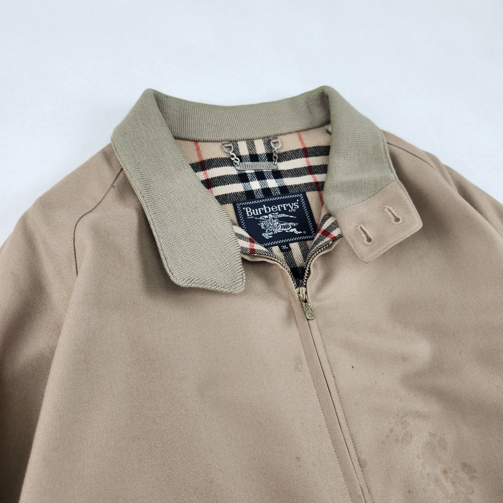 【未使用級 希少L】BURBERRY LONDON スイングトップ ノバチェック BURBERRY ブルゾン 希少3L バーバリーズ vintage スイングトップ ノバ