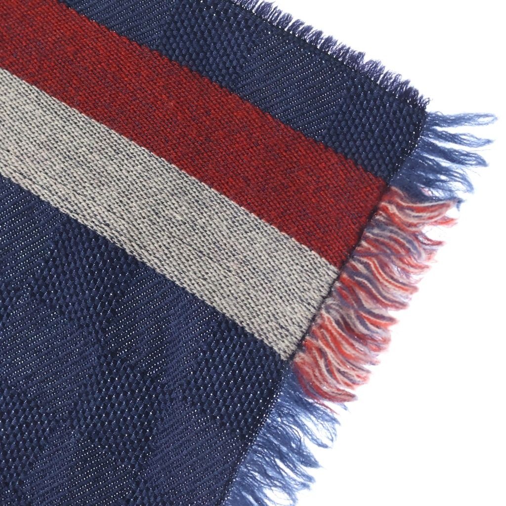 LOUIS VUITTON (ルイヴィトン) エシャルプ メサジェ マフラー ネイビー