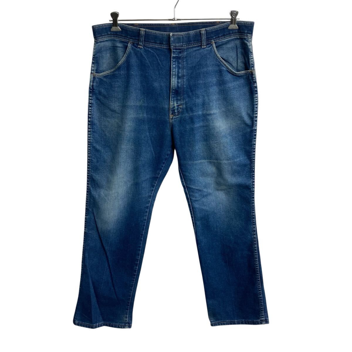 80～90s USA製 Wrangler デニムパンツ W40 ブルー ラングラー ジップ