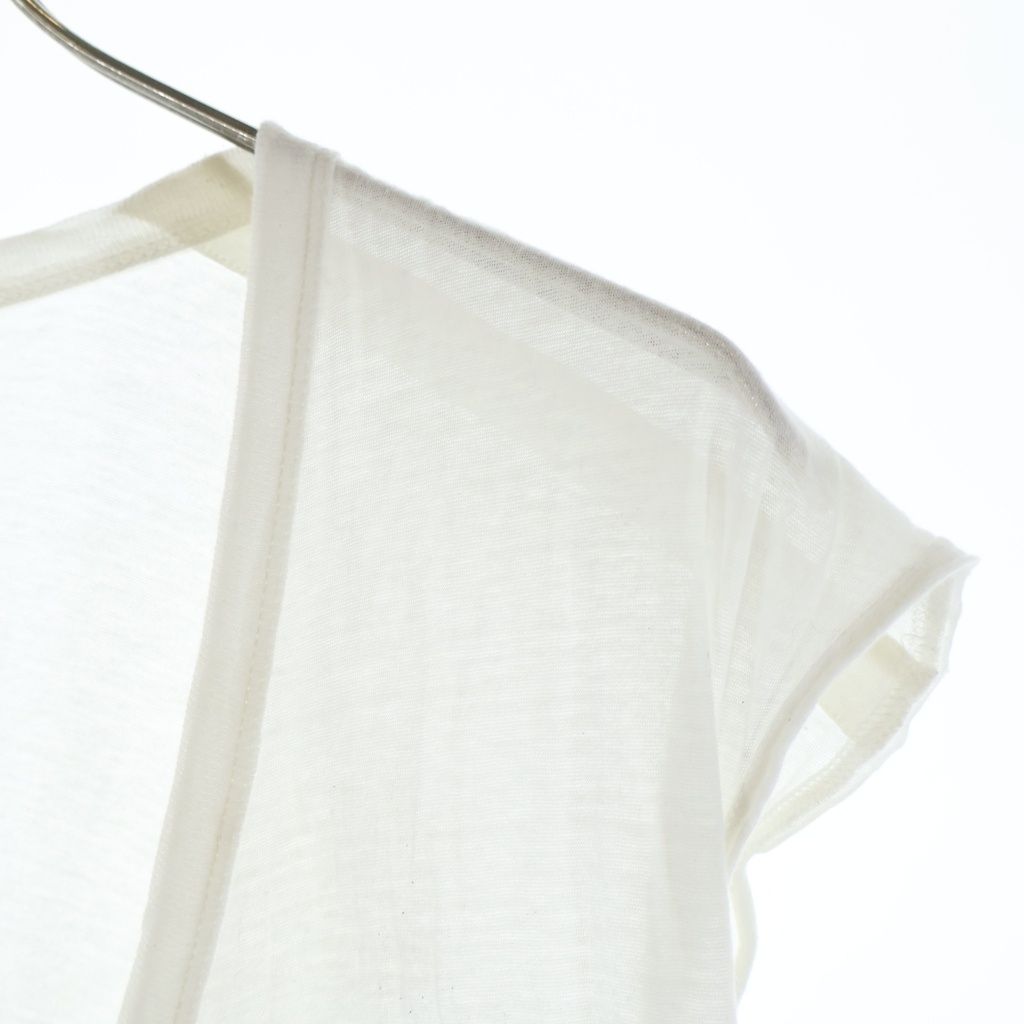 RICK OWENS 24AW Vネックロング丈ノースリーブトップス Rick Owens (リックオウエンス) 24AW Vネックロング丈ノースリーブ