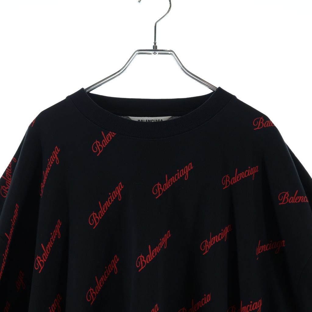 BALENCIAGA (バレンシアガ) ロゴビックシルエットシャツワンピース