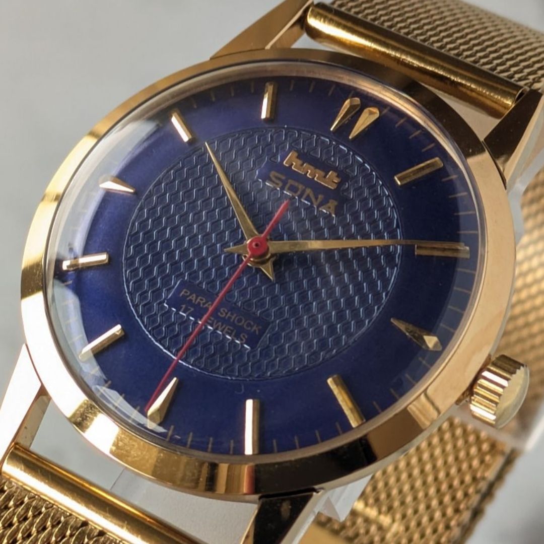 OH済 稼働品 HMT ソナ SONA 手巻き 70s ヴィンテージ OH済 稼働品 HMT ソナ SONA 手巻き 70s ヴィンテージ ドーム風防 立体