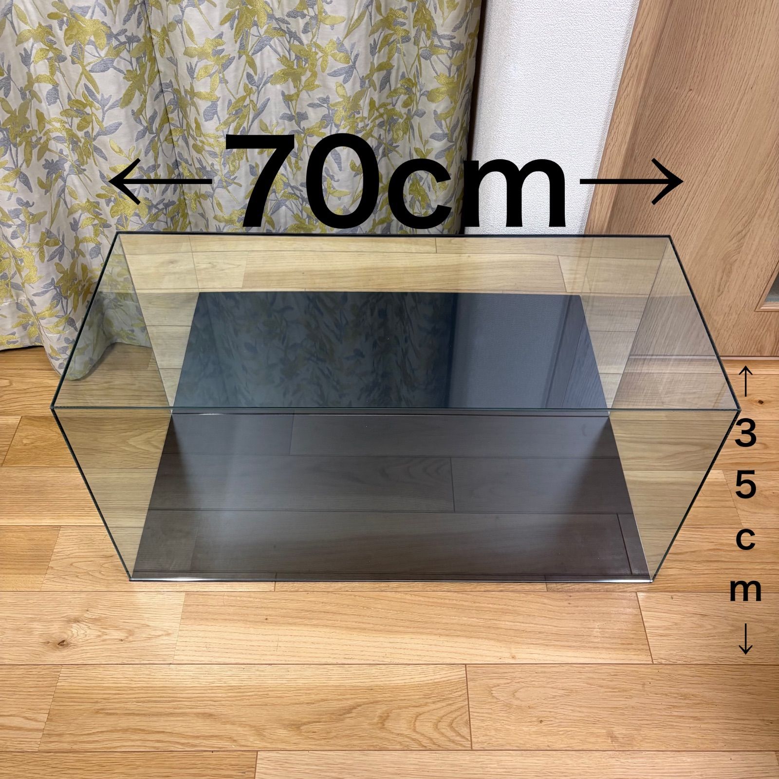 アクリルケース ディスプレイケース 横幅70cm 特大 背面ミラー