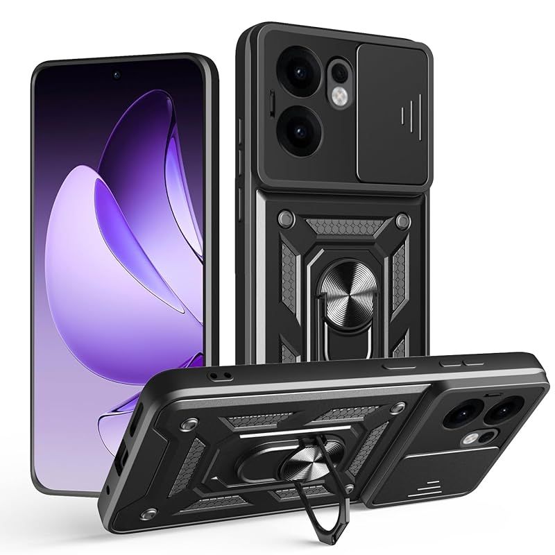 新品】 [Taosan] OPPO Reno 13A ケース リング付き TPU+PC 二層構造 耐