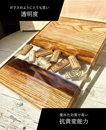 クラフト用フローレスレジン 低粘度＋中速硬化 立体作品用エポキシ樹脂 2液性レジン エポキシレジン (4kg) 0
