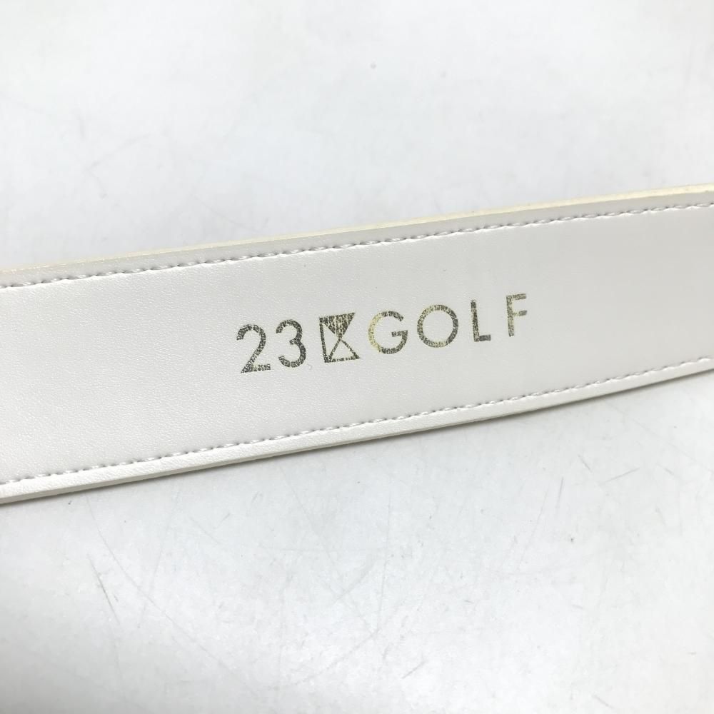 23区ゴルフ ベルト レッド×白 裏ロゴ レディース ゴルフウェア 23区 