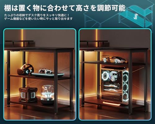 ODK ゲーミングデスク L字 パソコンデスク 幅110 デスク desk 机 pc