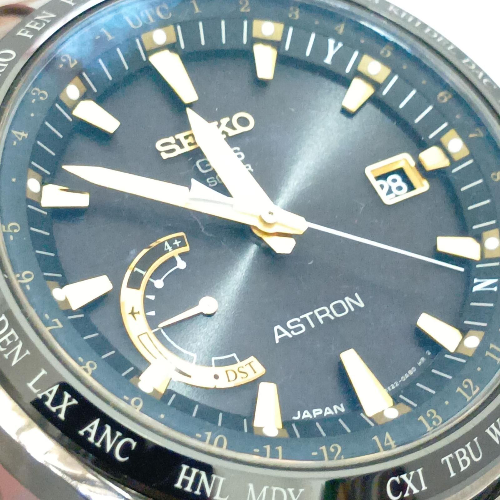 中古品 SEIKO セイコー アストロン 8X22-0AG0-2 SEIKO セイコー 腕時計 アストロン 電波ソーラー 8X22-0AG0-2 - メルカリ
