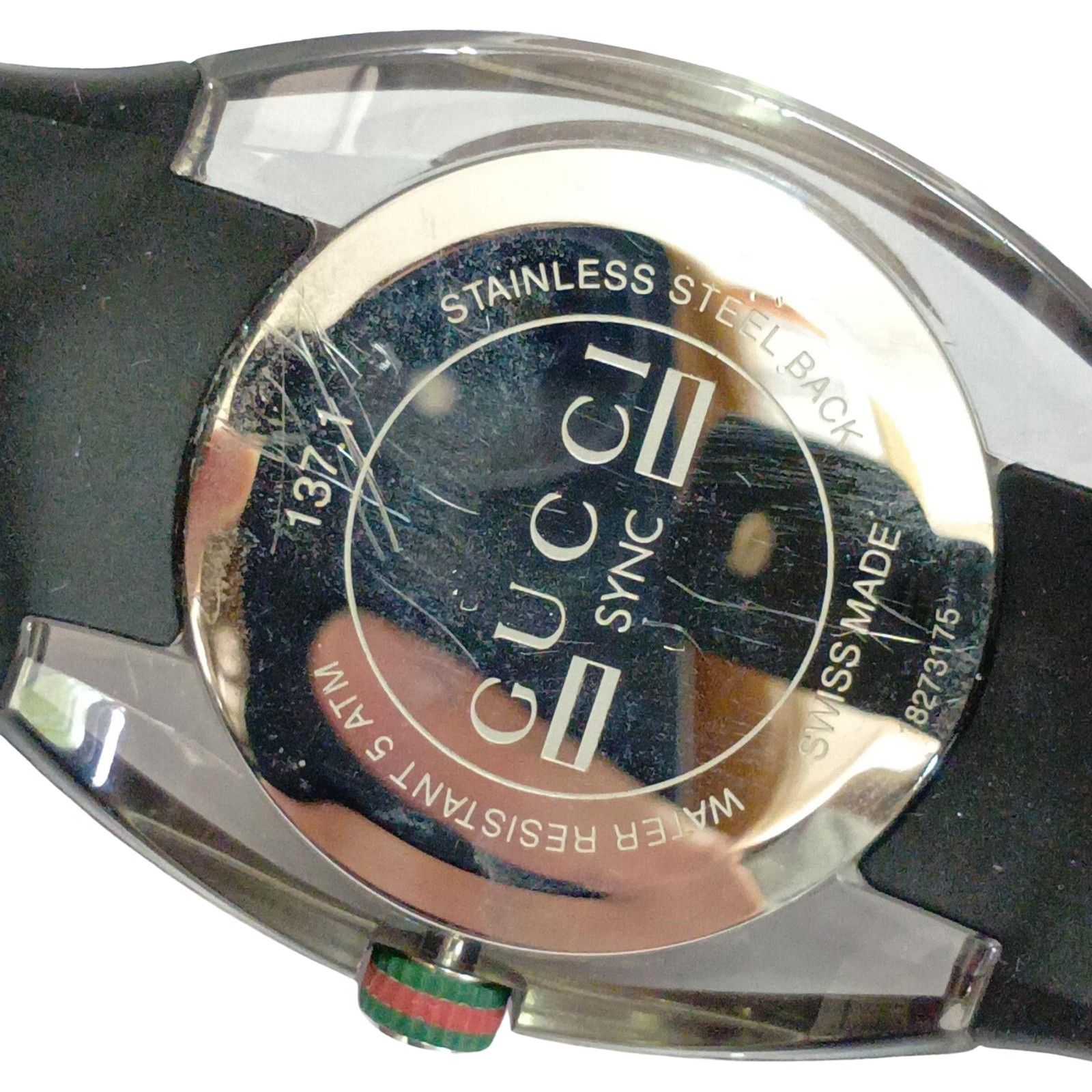 GUCCI グッチ 腕時計 SYNC シンク シェリー ラバー クオーツ 137.1