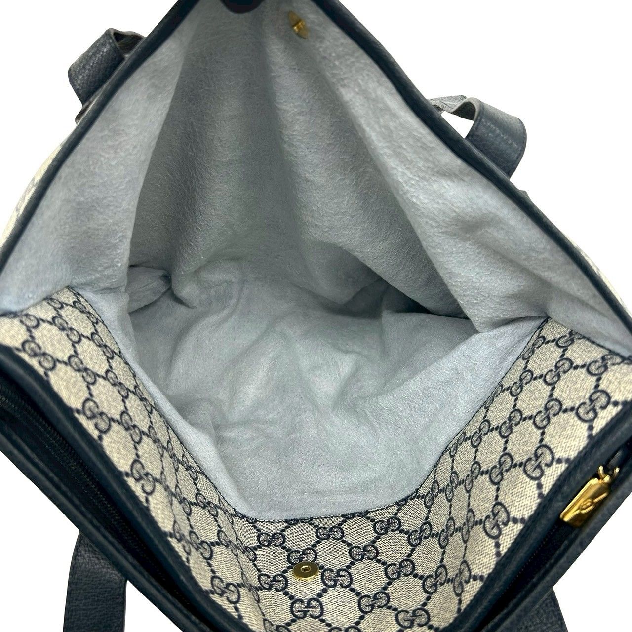 極 美品 GUCCI グッチ オールドグッチ ヴィンテージ GG ロゴ レザー 本