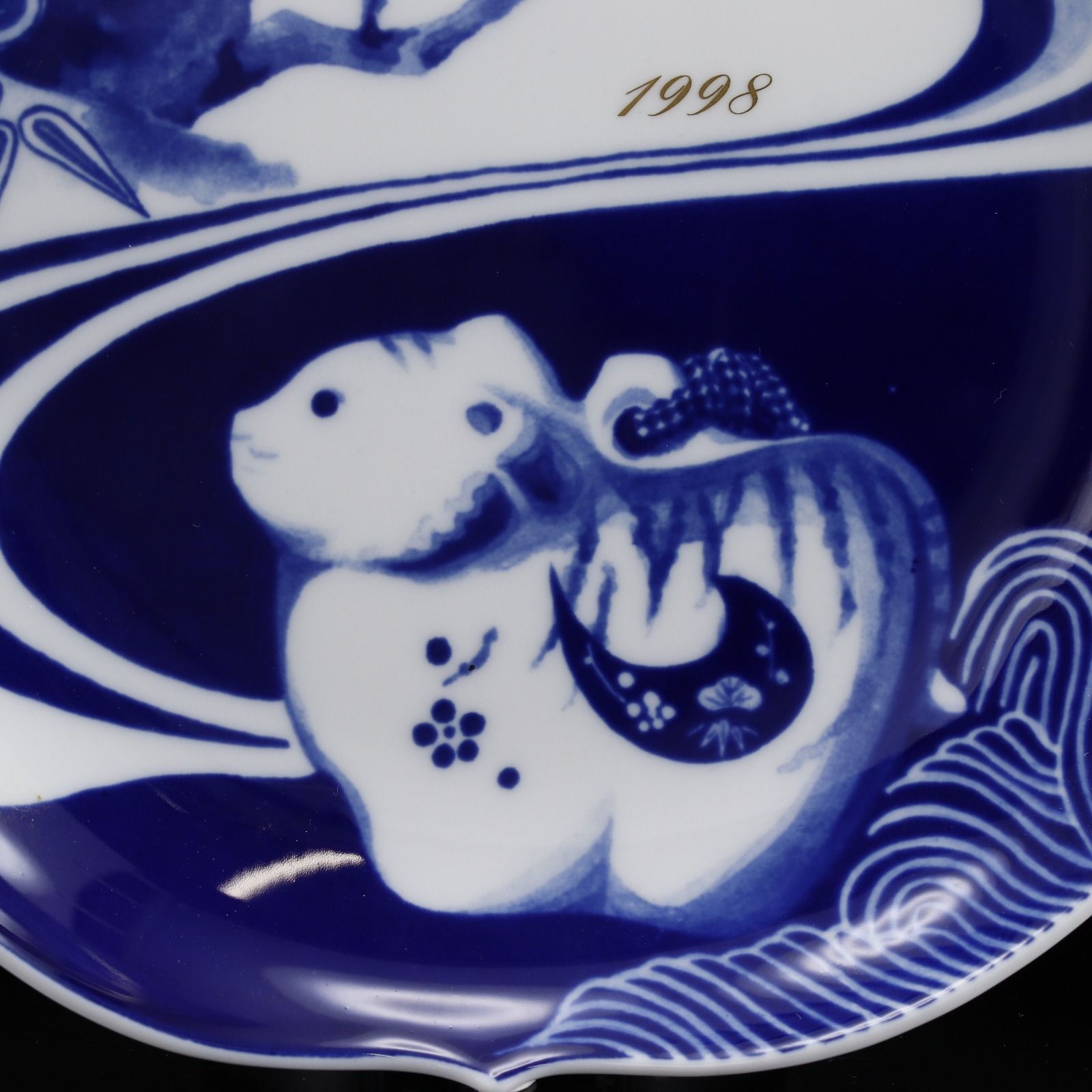 Meissen】マイセン 1998 イヤープレート 寅 干支 陶器 白 _ 食器