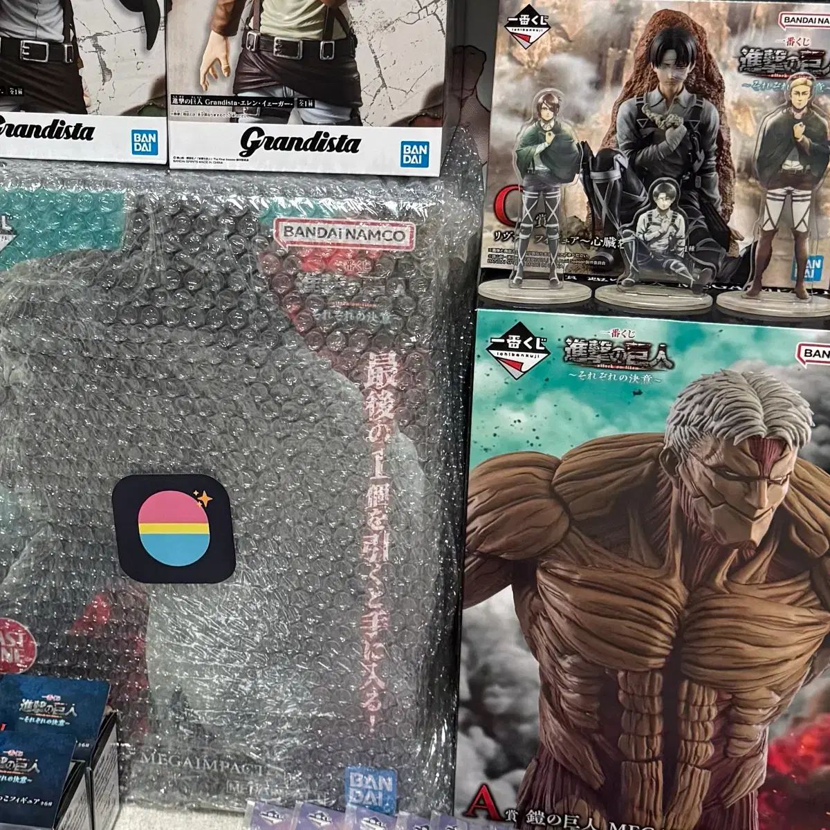 まとめ売り) 進撃の巨人 甲冑巨人 A賞+リヴァイ C賞+獣巨 ラストワン+ 