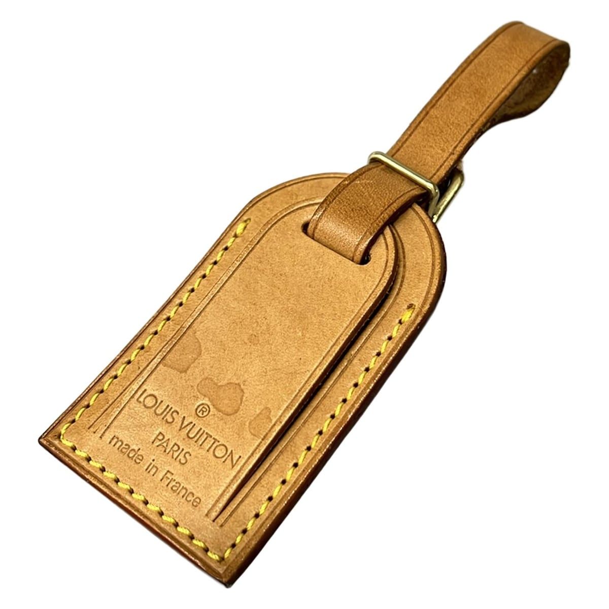 louisvuitton☆限定フラワートランクスタンプネームタグヌメ革未使用品 LOUIS VUITTON(ルイヴィトン) 小物 ヌメ革 - ナチュラル ネームタグ