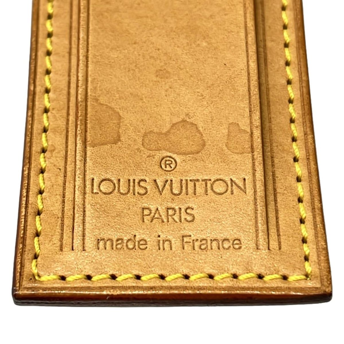 louisvuitton☆限定フラワートランクスタンプネームタグヌメ革未使用品 LOUIS VUITTON(ルイヴィトン) 小物 ヌメ革 - ナチュラル ネームタグ