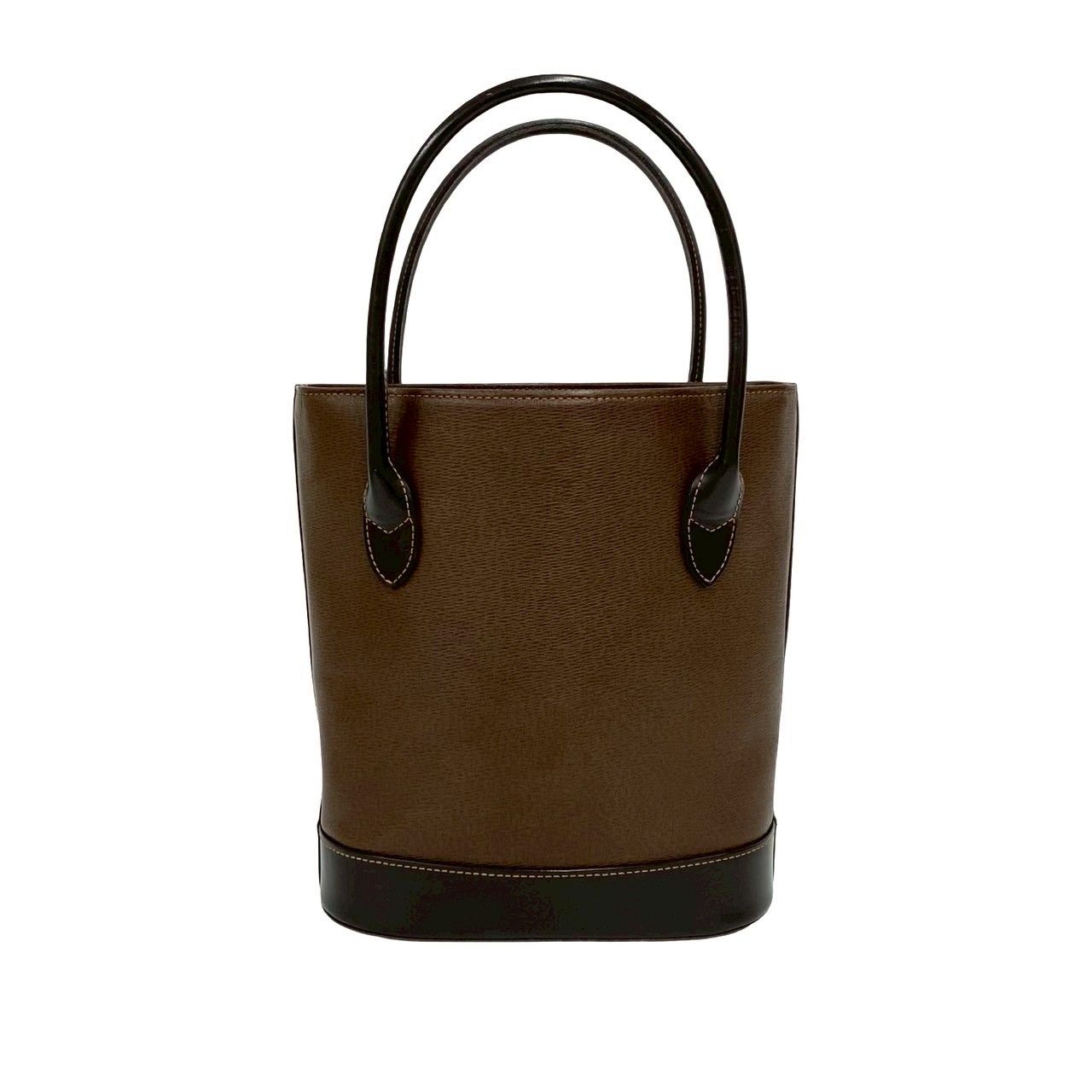 極 美品 BURBERRY バーバリー ノバチェック 柄 ロゴ 金具 レザー 本革