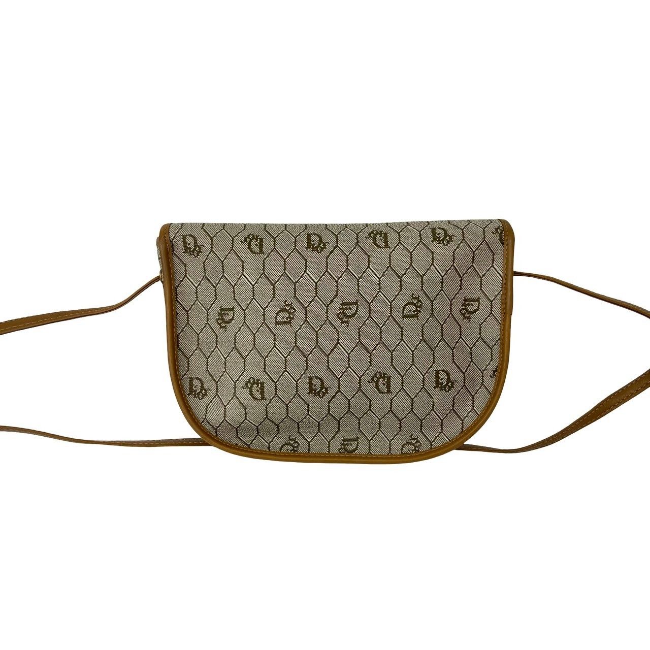 極 美品 Christian Dior ディオール ヴィンテージ ハニカム柄 ロゴ