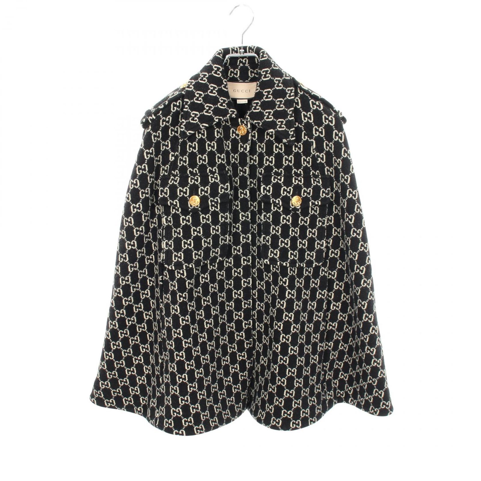 GUCCI グッチ GGジャガード ケープ ポンチョ