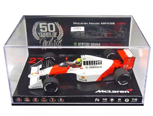 中古】ミニカー 1/43 1990 マクラーレンホンダMP4/5B セナ [Mc-ES-1622