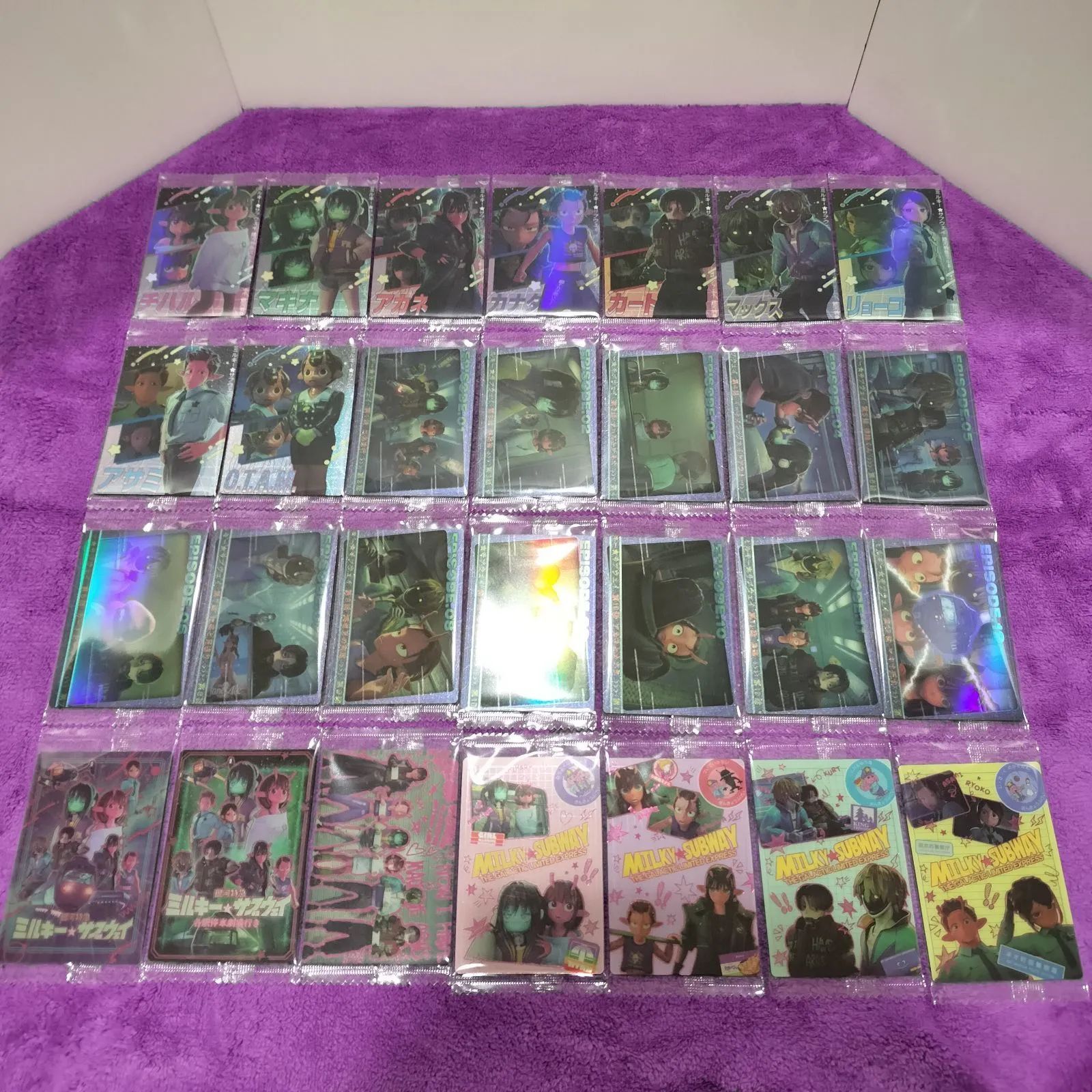 フルコンプ】28種 全種類 銀河特急 ミルキー☆サブウェイ カード