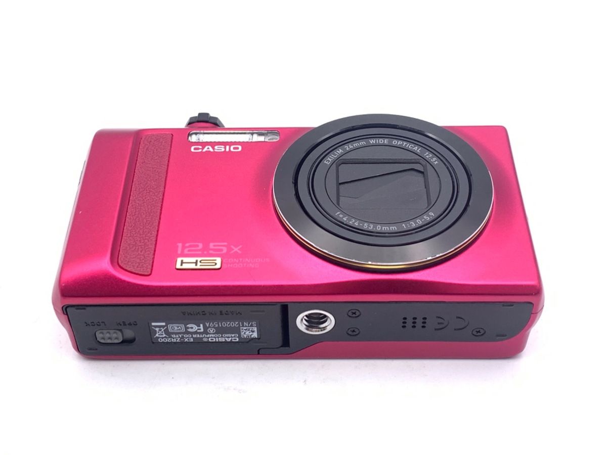 中古】 【良品】 カシオ EXILIM EX-ZR200 レッド - メルカリ