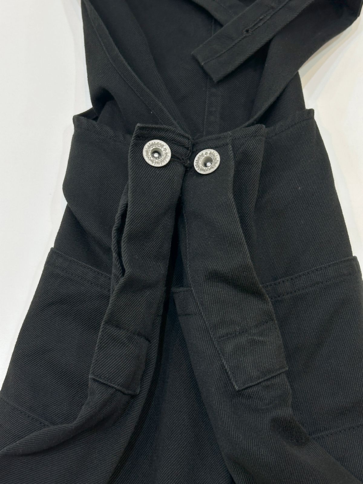 ARGUE ブラックオーバーオール ARGUE (F) VINTAGE TWILL COTTON OVERALL オーバーオール 日本製
