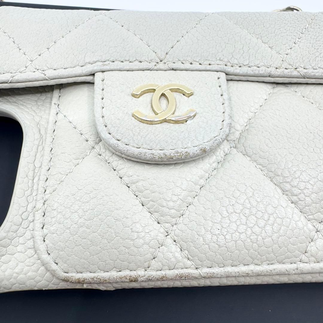 美品】CHANEL iPhone 15PRO MAX ケース キャビアスキン - メルカリ